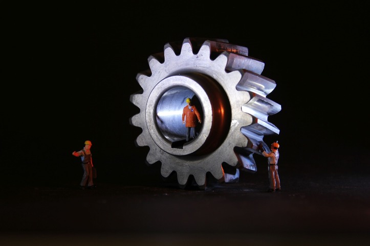 Miniature Figures Mechanical Engineering Gear